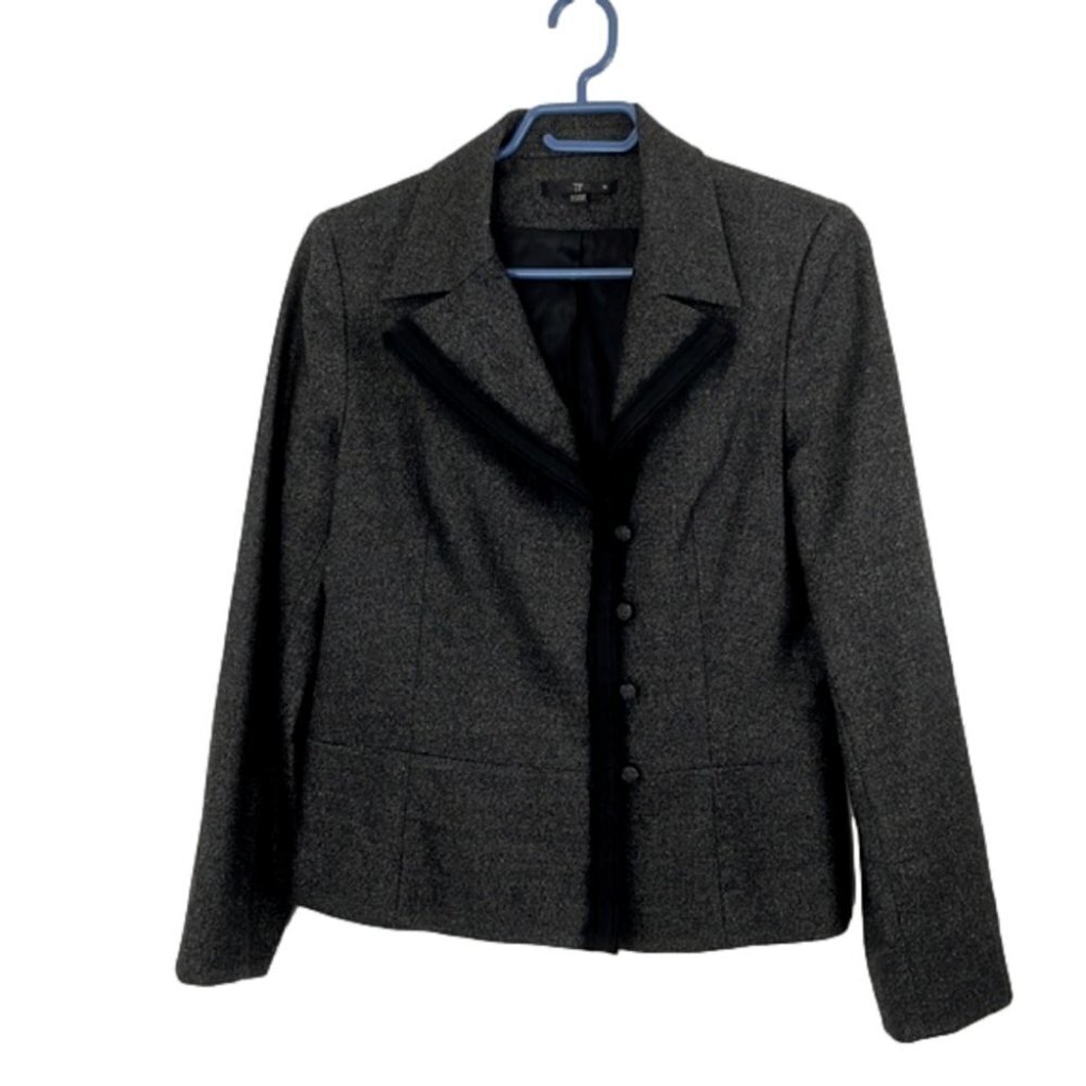 Teenflo Wool-Cashmere Blend Side-Button Blazer